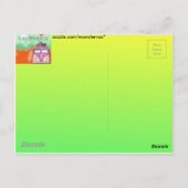 カリフォルニア旅行ポスター ポストカード (裏面)