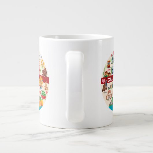 カリフォルニア旅行 ジャンボコーヒーマグカップ (裏面)