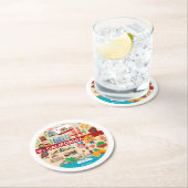 カリフォルニア旅行 ラウンドペーパーコースター (インサイチュ)