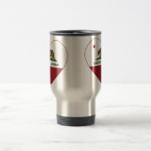 カリフォルニア旗のモンテレーのハート トラベルマグ (中央)