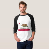 カリフォルニア旗のワイシャツ Tシャツ (正面フル)