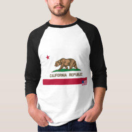 カリフォルニア旗のワイシャツ Tシャツ