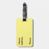 カリフォルニア旗の荷物のラベル ラゲッジタグ (裏面縦)