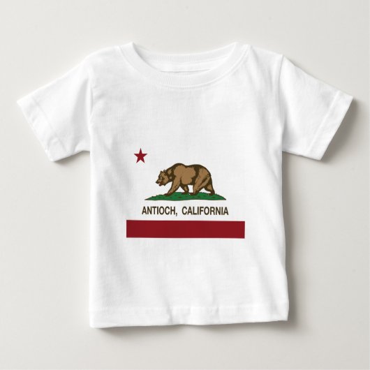 カリフォルニア旗のantioch ベビーTシャツ (正面)