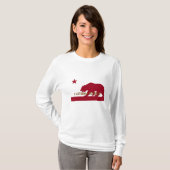 カリフォルニア旗のTシャツ-ビッグ・ベアの変形 Tシャツ (正面フル)