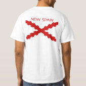 カリフォルニア旗のTシャツ Tシャツ (裏面)