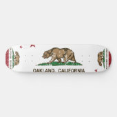 カリフォルニア旗オークランド スケートボード (横)