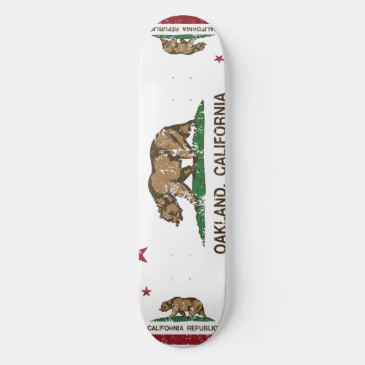 カリフォルニア旗オークランド スケートボード (正面)