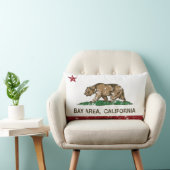 カリフォルニア旗湾区域distressed.png ランバークッション (椅子)