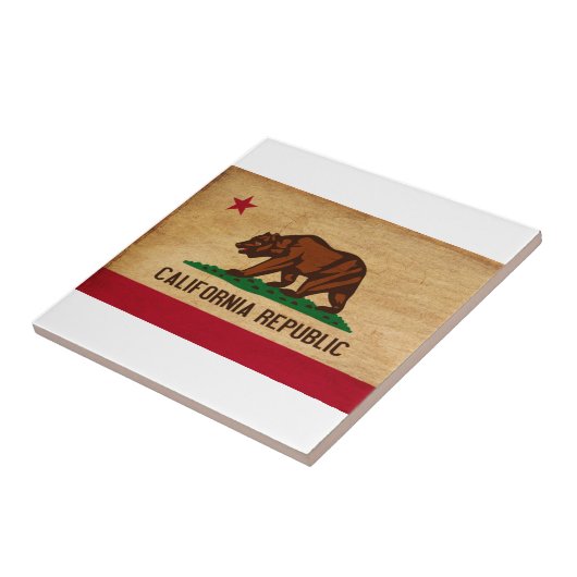 カリフォルニア旗 タイル (側面)