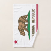 カリフォルニア旗 バスタオルセット (ハンドタオル)