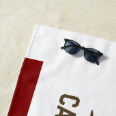 カリフォルニア旗 ビーチタオル (インサイチュ)