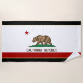 カリフォルニア旗 ビーチタオル (正面)
