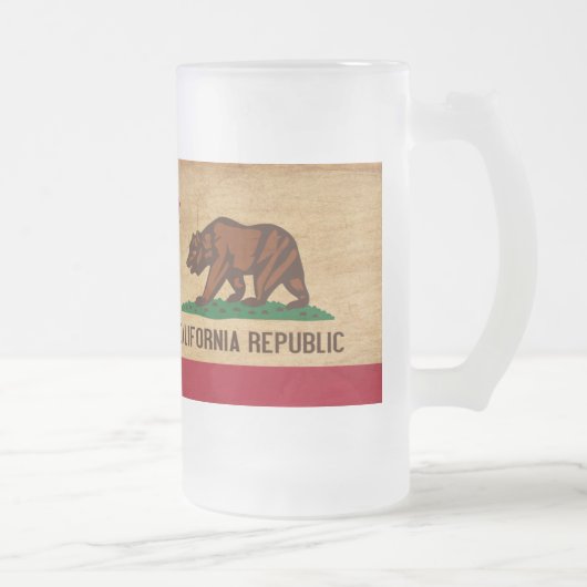 カリフォルニア旗 フロストグラスビールジョッキ (右)