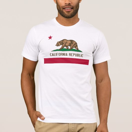 カリフォルニア旗 Tシャツ (正面)