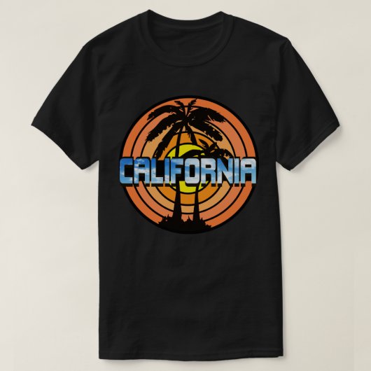 カリフォルニア日没 Tシャツ (デザイン正面)