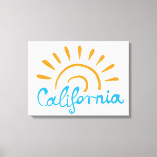 カリフォルニア明るいロゴ キャンバスプリント