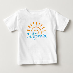 カリフォルニア明るいロゴ ベビーTシャツ