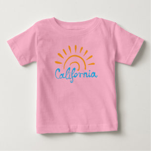 カリフォルニア明るいロゴ ベビーTシャツ