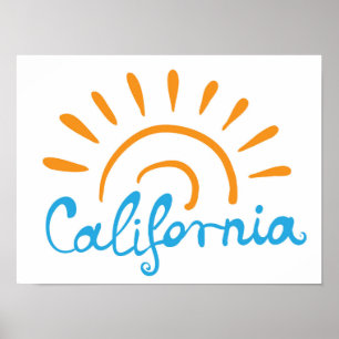 カリフォルニア明るいロゴ ポスター
