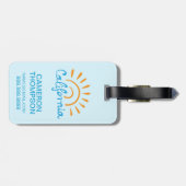 カリフォルニア明るいロゴ ラゲッジタグ (裏面横)