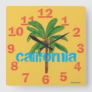 カリフォルニア時計 スクエア壁時計