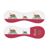 カリフォルニア最高の州パパ、愛国的な米国、国旗 野球ボール (パネル)