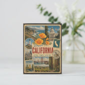 カリフォルニア本物ヴィンテージスタイル ポストカード (スタンド正面)