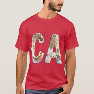カリフォルニア水中競技昆虫 Tシャツ