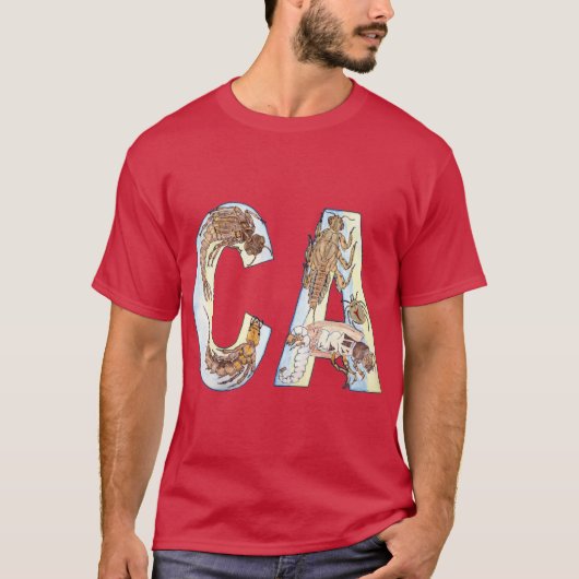 カリフォルニア水中競技昆虫 Tシャツ (正面)