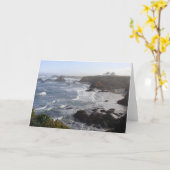 カリフォルニア沿岸朝 カード (黄色い花)