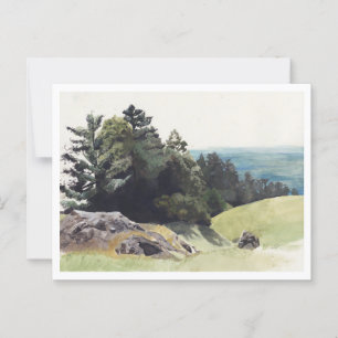 カリフォルニア沿岸絵を描景観 ポストカード