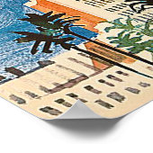 カリフォルニア沿岸、観光客観光スポット、ヴィンテージ ポスター (角)