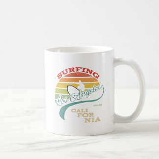 カリフォルニア波のイラストレーション、Tシャツのグラフィック コーヒーマグカップ