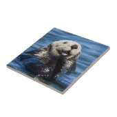 カリフォルニア海オッタEnhydra lutris)の森 タイル (側面)