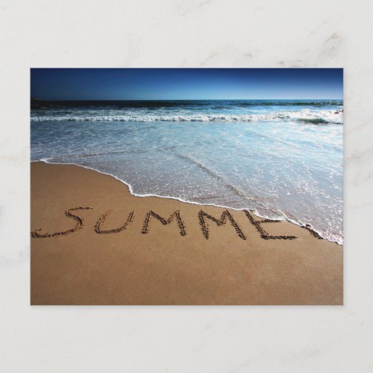 カリフォルニア海岸で夏の終わり ポストカード (正面)