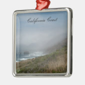 カリフォルニア海岸のクリスマスのオーナメントのハイウェー1 メタルオーナメント (左)