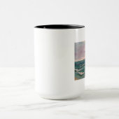 カリフォルニア海岸の沖の海景 マグカップ (中央)