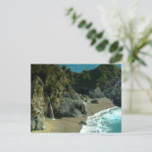 カリフォルニア海岸滝はがき ポストカード (スタンド正面)
