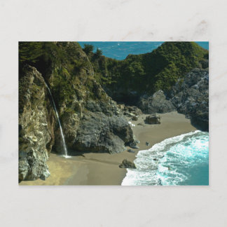 カリフォルニア海岸滝はがき ポストカード