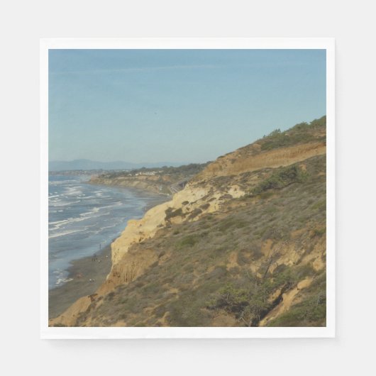 カリフォルニア海岸線風光明媚な旅行風景 スタンダードランチョンナプキン (正面)