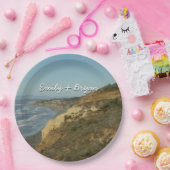 カリフォルニア海岸線風光明媚な旅行風景 ペーパープレート (パーティー)