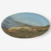 カリフォルニア海岸線風光明媚な旅行風景 ペーパープレート (アングル)