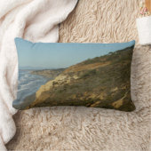 カリフォルニア海岸線風光明媚な旅行風景 ランバークッション (ブランケット)