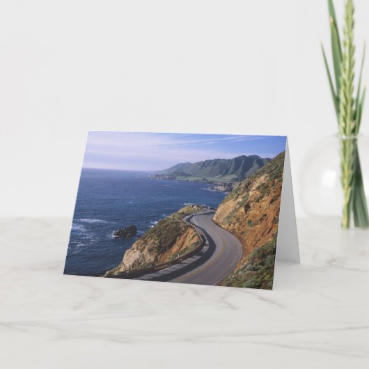 カリフォルニア海岸近くのハイウェイ1 カード (正面)