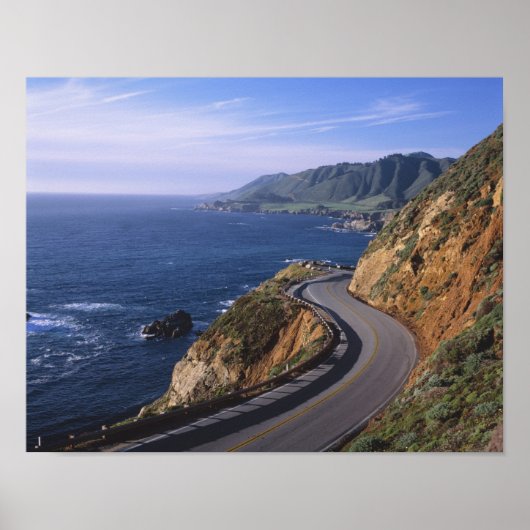 カリフォルニア海岸近くのハイウェイ1 ポスター (正面)