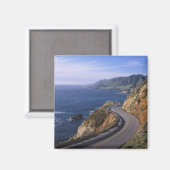 カリフォルニア海岸近くのハイウェイ1 マグネット (正面/裏面)