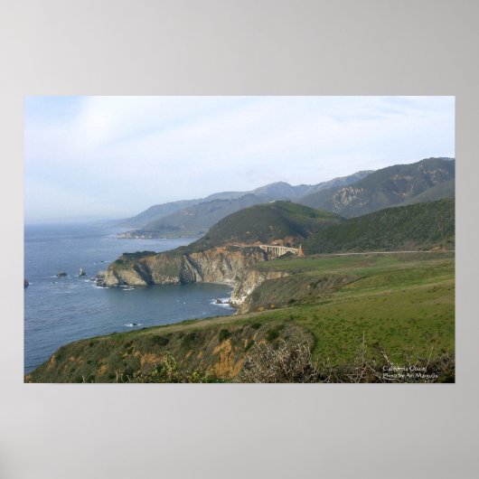 カリフォルニア海岸 ポスター (正面)