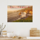 カリフォルニア海岸 ポスター (キッチン)