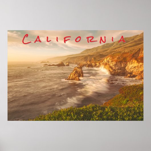カリフォルニア海岸 ポスター (正面)